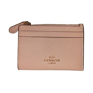 Coach Mini Skinny ID Case Taupe Excellent Condition